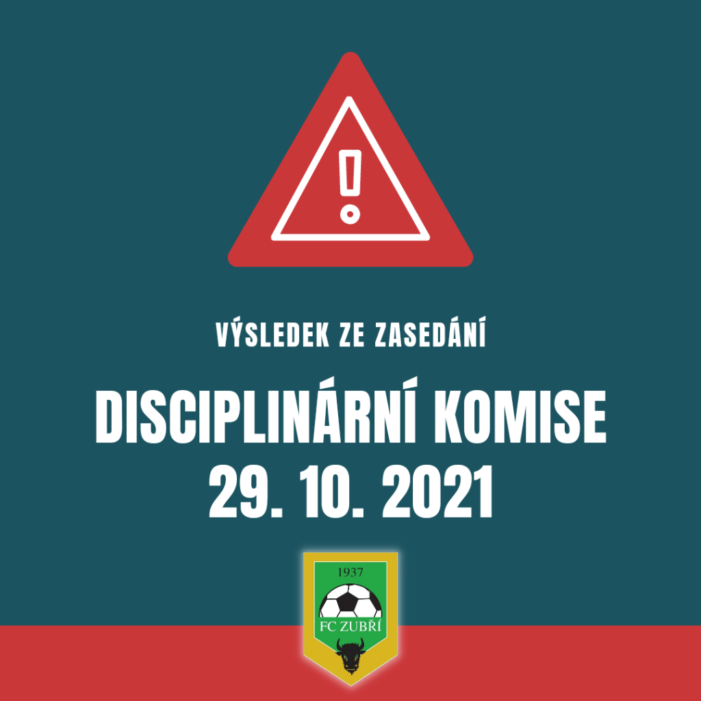 Výsledek ze zasedání disciplinární komise ohledně zápasu Hutisko –&nbsp;Zubří