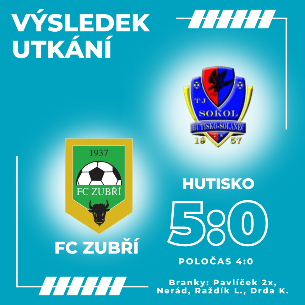 FC Zubří – Hutisko – 5:0&nbsp;(4:0)