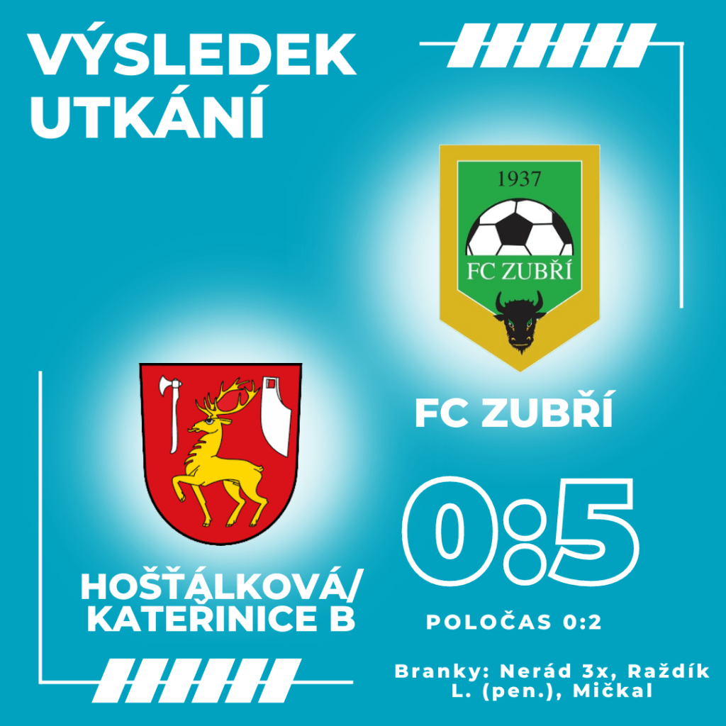 Hošťálková/Kateřinice B – FC Zubří – 0:5&nbsp;(0:2)