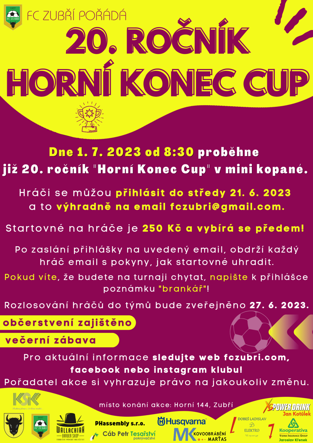 Horní Konec Cup 2023 – poslední informace a&nbsp;aktuality
