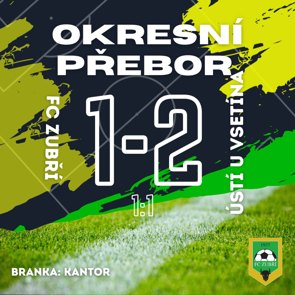 FC Zubří – Ústí u Vs. – 1:2&nbsp;(1:1)