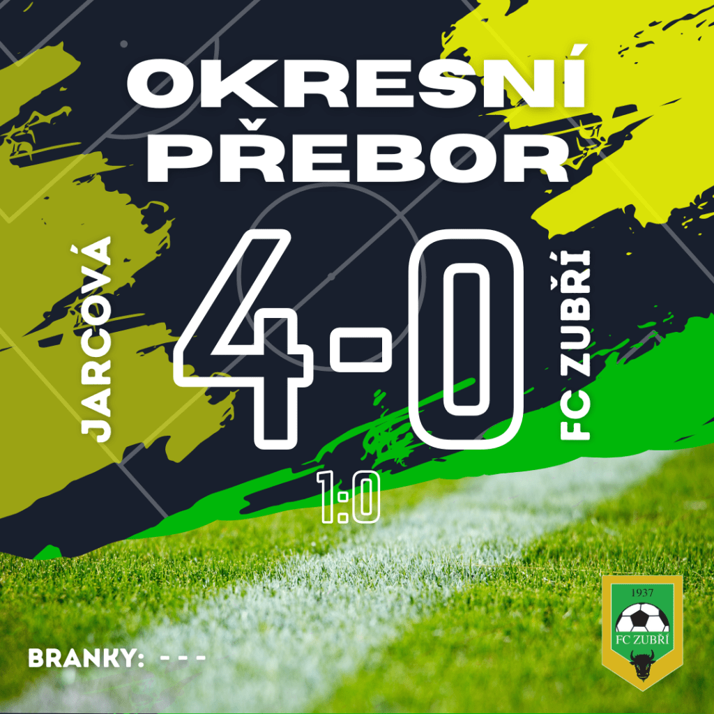 Jarcová – FC Zubří – 4:0&nbsp;(1:0)