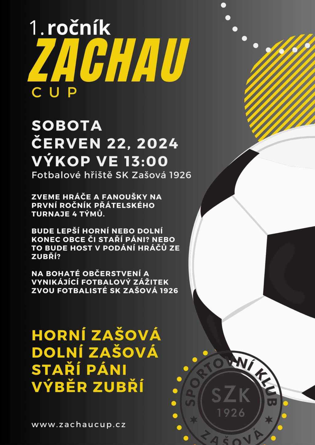 Muži zvítězili v přátelském turnaji v&nbsp;Zašové