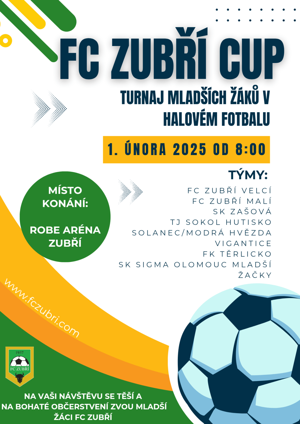 Turnaj mladších žáků v Zubří, přijede i Sigma&nbsp;Olomouc