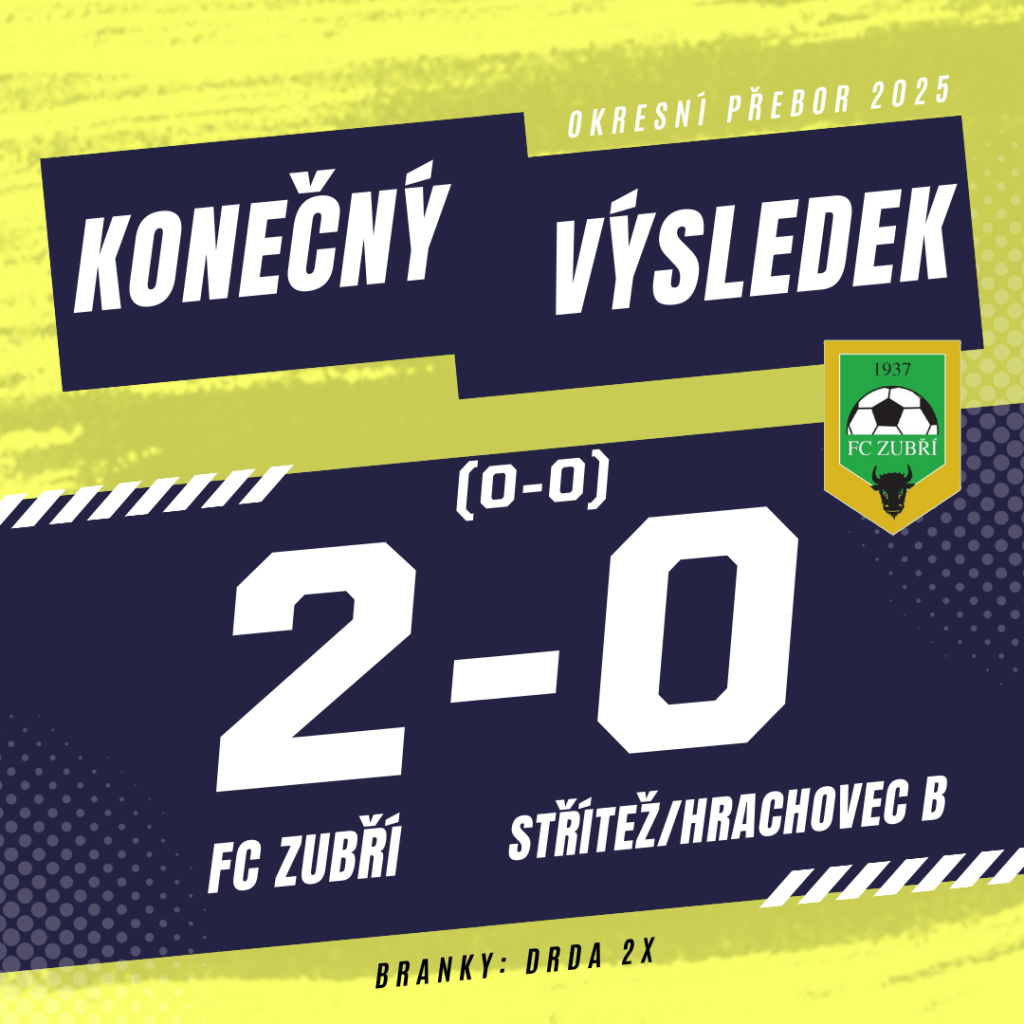 FC Zubří – Střítež/Hrachovec B – 2:0&nbsp;(0:0)
