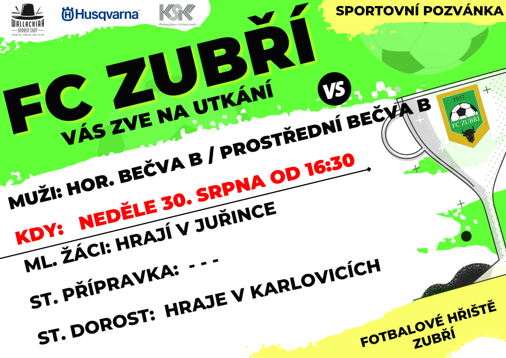 Další domácí utkání sehrajeme proti týmům se sdruženým startem – Horní Bečva B / Prostřední Bečva&nbsp;B